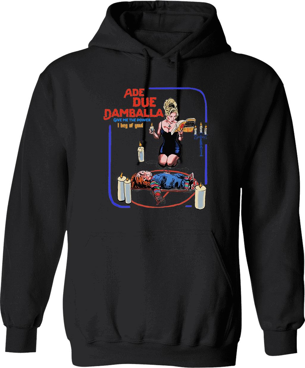 Ade Due Damballa Bride of Chucky Graphic Pullover Hoodie - Black
