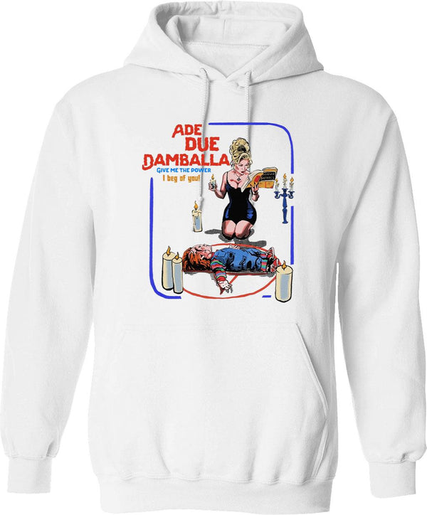 Ade Due Damballa Bride of Chucky Graphic Pullover Hoodie - White