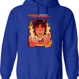 Advanced Pyrokinesis Hoodie - Retro Graphic Pullover Hoodie for Men & Women - Blue