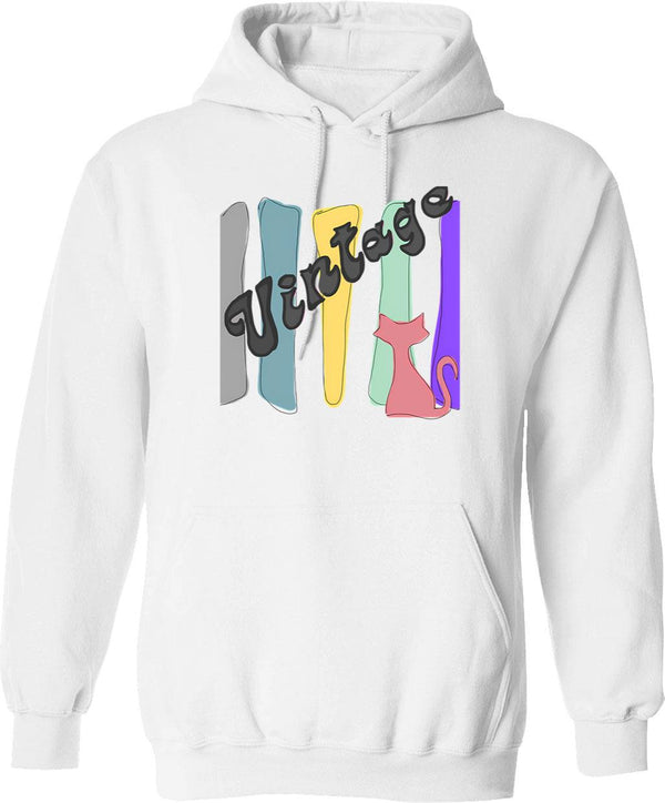 Advantage Hoodie - Retro Graphic Pullover Hoodie for Men & Women - White