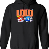 Adventures Of Lolo Hoodie - Retro Graphic Pullover Hoodie for Men & Women - Black