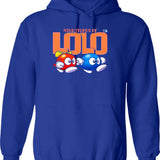 Adventures Of Lolo Hoodie - Retro Graphic Pullover Hoodie for Men & Women - Blue