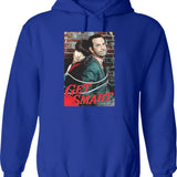 Agent 86 Hoodie - Retro Graphic Pullover Hoodie for Men & Women - Blue