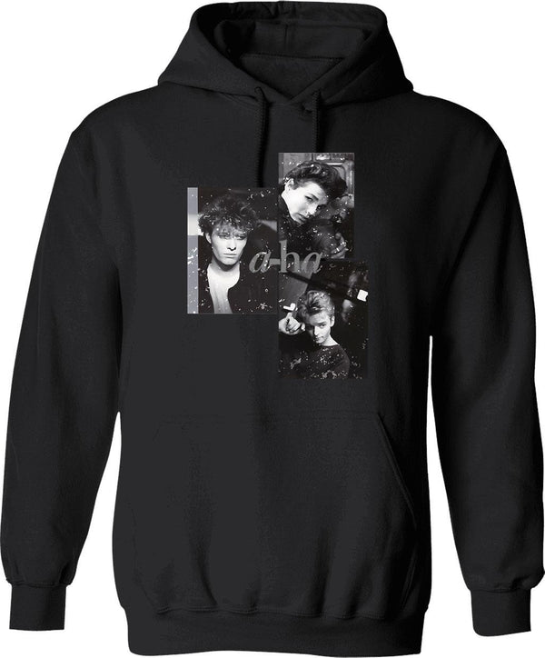 Aha Distressed Graphic Picture Hoodie - Black