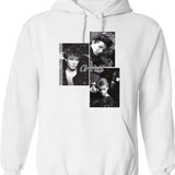 Aha Distressed Graphic Picture Hoodie - White