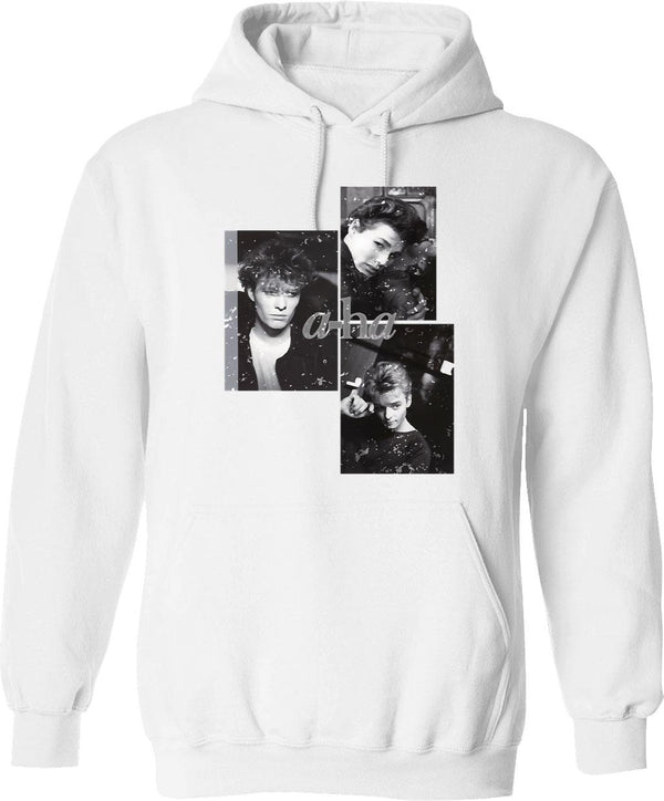 Aha Distressed Graphic Picture Hoodie - White