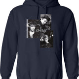 Aha Distressed Graphic Picture Hoodie - Navy