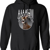 Ahhh Screaming Goat Gift Funny Goat Lover Screaming Goat Gear Hoodie - Black