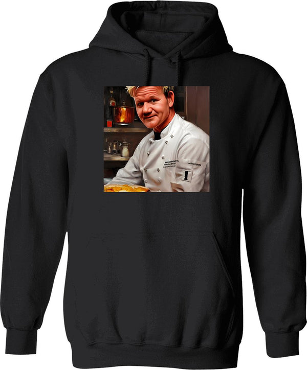 Ai Generated Art Chef Ramsay_s Vintage Kitchen Hoodie - Black