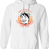 Ain't Nobody Got Time For That Meme Retro Sunset In Black Hoodie - White