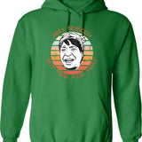 Ain't Nobody Got Time For That Meme Retro Sunset In Black Hoodie - Green