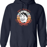 Ain't Nobody Got Time For That Meme Retro Sunset Hoodie - Navy