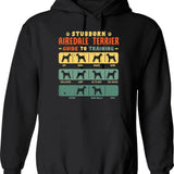Airedale Terrier Funny Guide To Traning Hoodie - Black