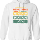 Airedale Terrier Funny Guide To Traning Hoodie - White