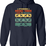 Airedale Terrier Funny Guide To Traning Hoodie - Navy