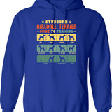 Airedale Terrier Funny Guide To Traning Hoodie - Blue