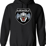 Airwolf Inspired By Airwolf Classic Hoodie - Retro Graphic Pullover Hoodie for Men & Women - Black