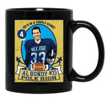 Al Bundy Football Trading Card Black Coffee Mug, Gift Coffee Mug - Black
