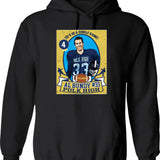 Al Bundy Football Trading Card Graphic Pullover Hoodie - Black