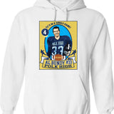 Al Bundy Football Trading Card Graphic Pullover Hoodie - White