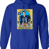 Al Bundy Football Trading Card Graphic Pullover Hoodie - Blue