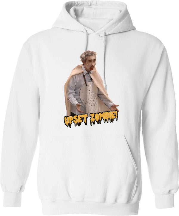 Alan Partridge - Upset Zombie Funny Hoodie - White