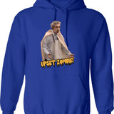 Alan Partridge - Upset Zombie Funny Hoodie - Blue
