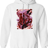 Alastor Valentines Day - Hazbin Hotel Essential Graphic Pullover Hoodie - White