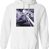 Album Cover Hoodie - Retro Graphic Pullover Hoodie for Men & Women - White