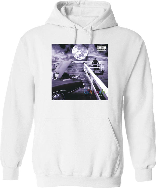 Album Cover Hoodie - Retro Graphic Pullover Hoodie for Men & Women - White