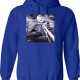 Album Cover Hoodie - Retro Graphic Pullover Hoodie for Men & Women - Blue