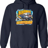 Alderman And Geoffrion. Hoodie - Retro Graphic Pullover Hoodie for Men & Women - Navy