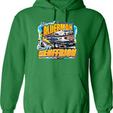 Alderman And Geoffrion. Hoodie - Retro Graphic Pullover Hoodie for Men & Women - Green
