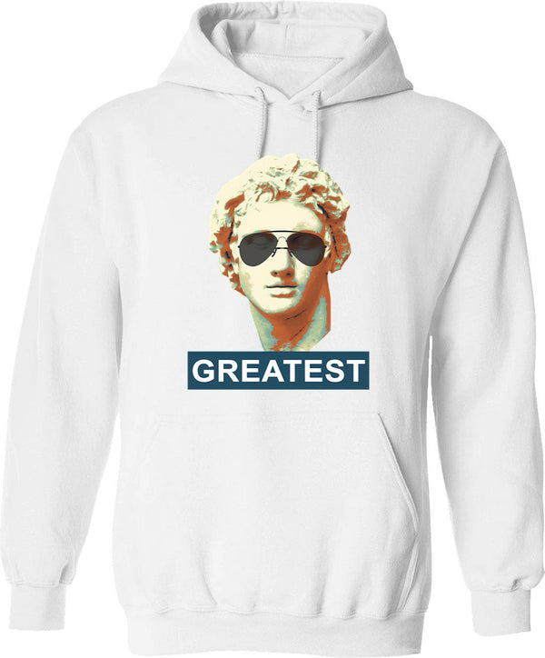 Alexander The Great(est) Ancient Icon Modern Attitude Hoodie - White