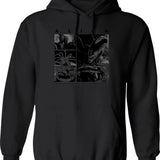 Alien Xenomorph T-Hoodie Alien Phases Essential Graphic Pullover Hoodie - Black