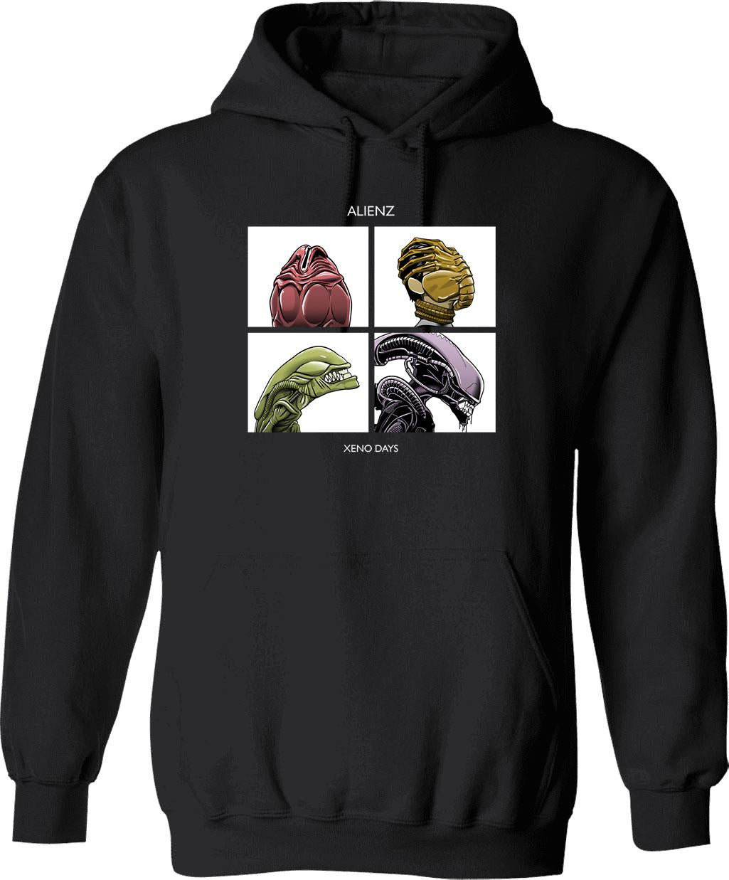 Alienz Xeno Days Graphic Pullover Hoodie - Black