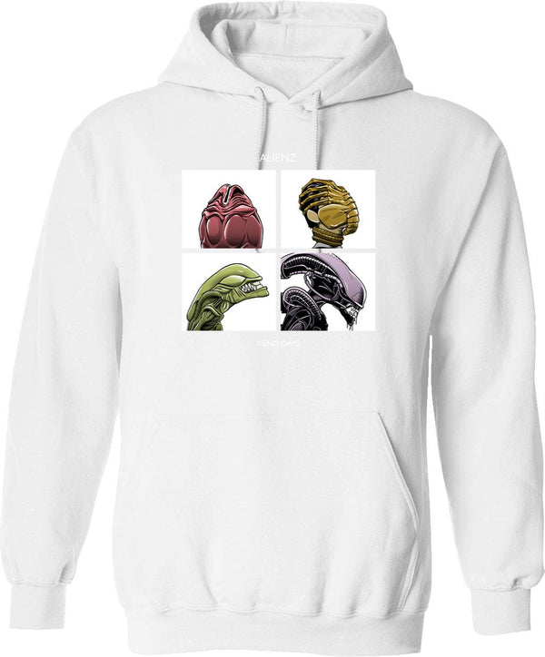 Alienz Xeno Days Graphic Pullover Hoodie - White