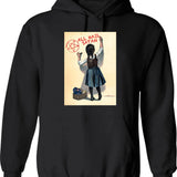 All Hail Satan Hoodie - Retro Graphic Pullover Hoodie for Men & Women - Black