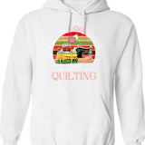All The Cool Girls Are Quilting Gift Hoodie - White
