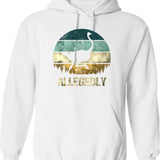 Allegedly Ostrich Hoodie - Retro Graphic Pullover Hoodie for Men & Women - White