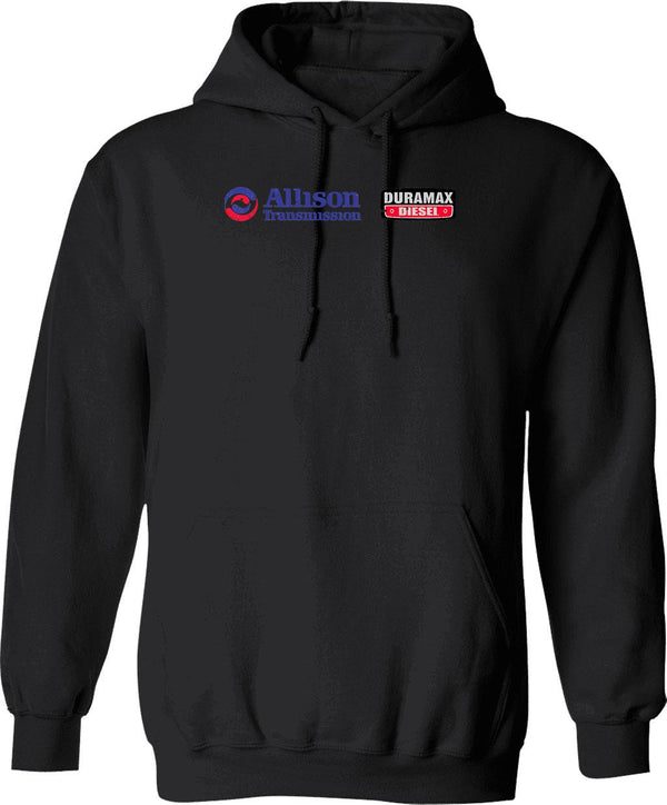 Allison Duramax Vintage Look Hoodie - Retro Graphic Cosy Pullover - Black
