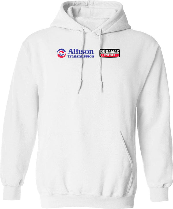 Allison Duramax Vintage Look Hoodie - Retro Graphic Cosy Pullover - White