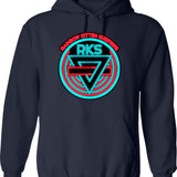 Alternative Rock Indie Band Hoodie - Retro Graphic Pullover Hoodie for Men & Women - Navy