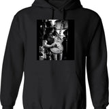 Amazing Guitarist 80s Hoodie - Retro Graphic Pullover Hoodie for Men & Women - Black
