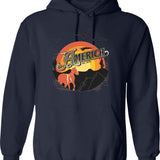 America Band Classic Hoodie - Retro Graphic Pullover Hoodie for Men & Women - Navy