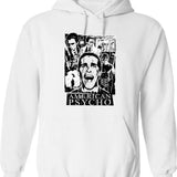American Psycho Not There Graphic Pullover Hoodie - White