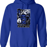 American Psycho Not There Graphic Pullover Hoodie - Blue