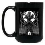 Amygdala Hunter Graphic Black Coffee Mug, Gift Coffee Mug - Black