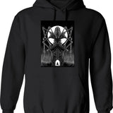 Amygdala Hunter Graphic Graphic Pullover Hoodie - Black