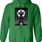 Amygdala Hunter Graphic Graphic Pullover Hoodie - Green